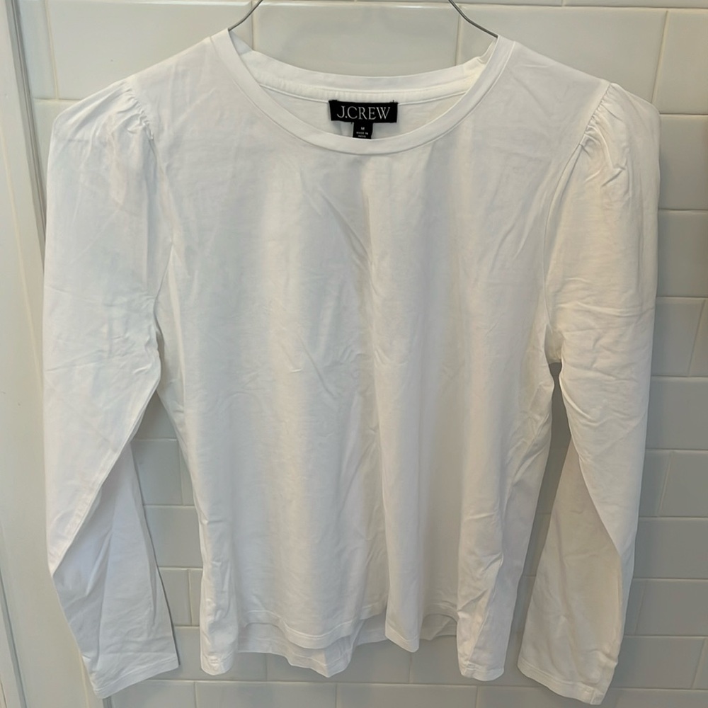 J. Crew puff shoulder t-shirt, new with tags